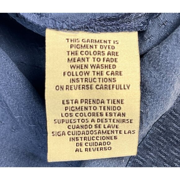 Jamaica Jaxx Silk Button Up Shirt Men's XXL Blue Pocket Short Sleeve Collared - Picture 4 of 6